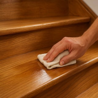 Cirer un escalier en bois